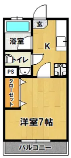 ベルフォーレ洞峰【1階】の間取り