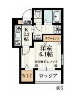 東京都渋谷区千駄ヶ谷2【マンション】の間取り
