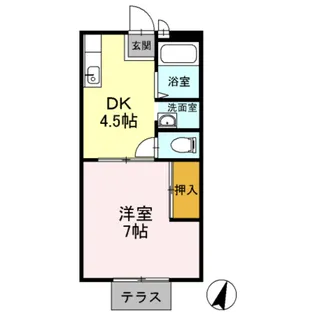 ハイツ ゆう【2階】の間取り