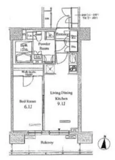 パークアクシス東陽町【13階】の間取り