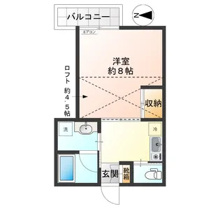 野方ニット・ドミトリー【2階】の間取り