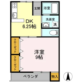 ソレイユ今伊勢【1階】の間取り
