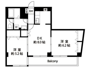 ラ フルール【2階】の間取り