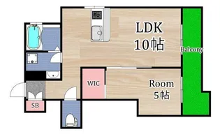 マンション武蔵【4階】の間取り