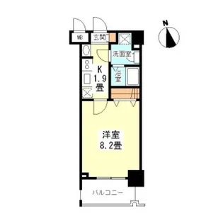 ガーラプレイス新宿御苑【2階】の間取り