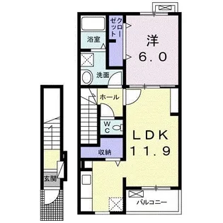 グランエトワールII【2階】の間取り