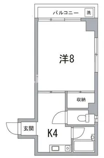 ぶるーハイツ【4階】の間取り