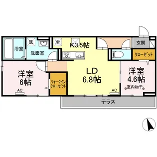 ECレジデンス【1階】の間取り