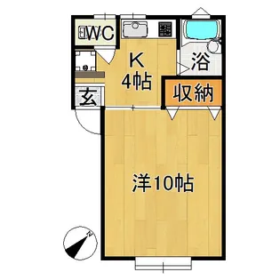 メゾン・ド・グラシア【1階】の間取り