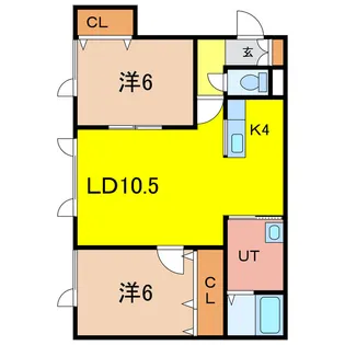 グランピア【2階】の間取り
