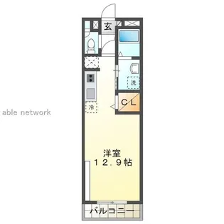 ホポロ大形本町【2階】の間取り