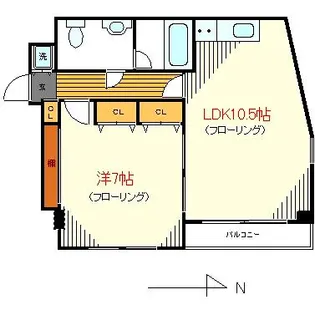 カーサマツモト【3階】の間取り