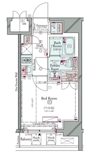 コンシェリア横濱関内【8階】の間取り