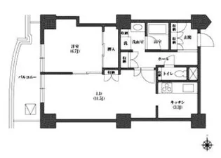 文京グリーンコートビュータワー本駒込B棟【20階】の間取り
