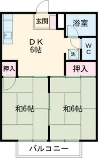 二宮ハイツ A棟【1階】の間取り