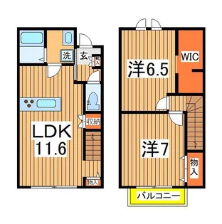 Feder Akebono A棟の間取り