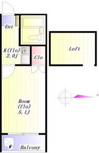 カーサ池尻【2階】の間取り