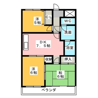 SCライムライト【2階】の間取り