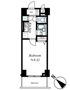 LE-LION akabaneII【5階】の間取り