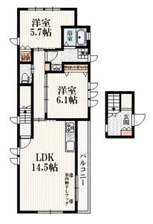 ベル武蔵関【3階】の間取り