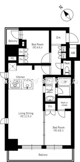 DIPS赤羽RESIDENCE【8階】の間取り
