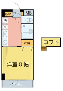 ラ・フランスマンション本町【5階】の間取り