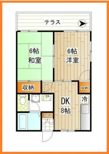 コスモハイム【1階】の間取り