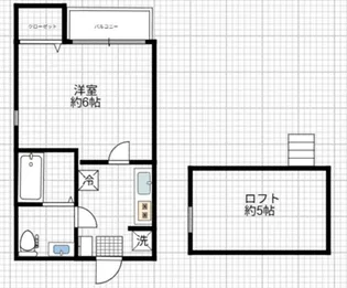 LUNA HOUSEI【1階】の間取り