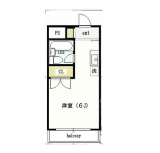 スカイコート八王子第二【3階】の間取り