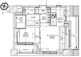 グランスイート月島リエール【9階】の間取り