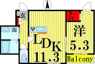 ウイングコート【2階】の間取り