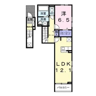 イーケートラスト【2階】の間取り