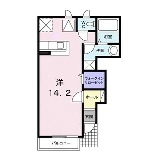 ラフィーネ羽生【1階】の間取り