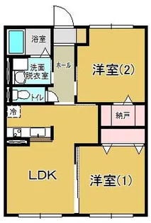 オレンジキューブI【1階】の間取り