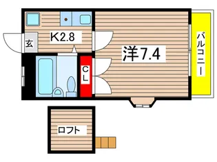 ヒルトップ美しが丘【2階】の間取り