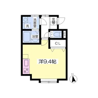 クラレヴィラ【1階】の間取り