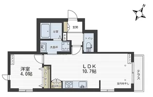 アルベール南浦和【1階】の間取り