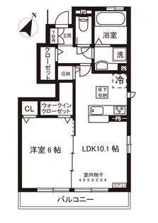 カーサ千代ヶ丘 B棟【1階】の間取り