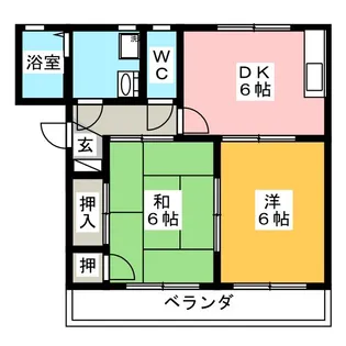 グレイス旭 B棟【2階】の間取り