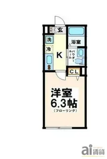 Fille Flats SHINSAYAMA fer【3階】の間取り