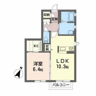 ブラン・ドールC【1階】の間取り
