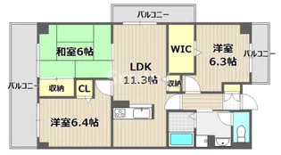 ホーフパルク【4階】の間取り