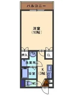 ソレイユレバンテ直江【2階】の間取り