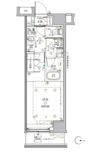 クレイシア新宿中落合【4階】の間取り