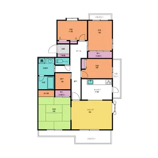 サニータウン茅ヶ崎7号棟25号【5階】の間取り