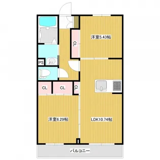 ブルーメンコート【2階】の間取り