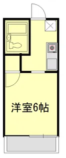 サンリバティ相模大野【2階】の間取り