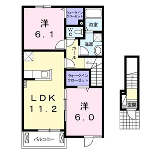 キティハウス【2階】の間取り