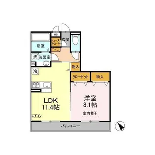 プランドール【3階】の間取り