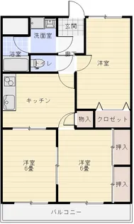ユーミースクエア【2階】の間取り